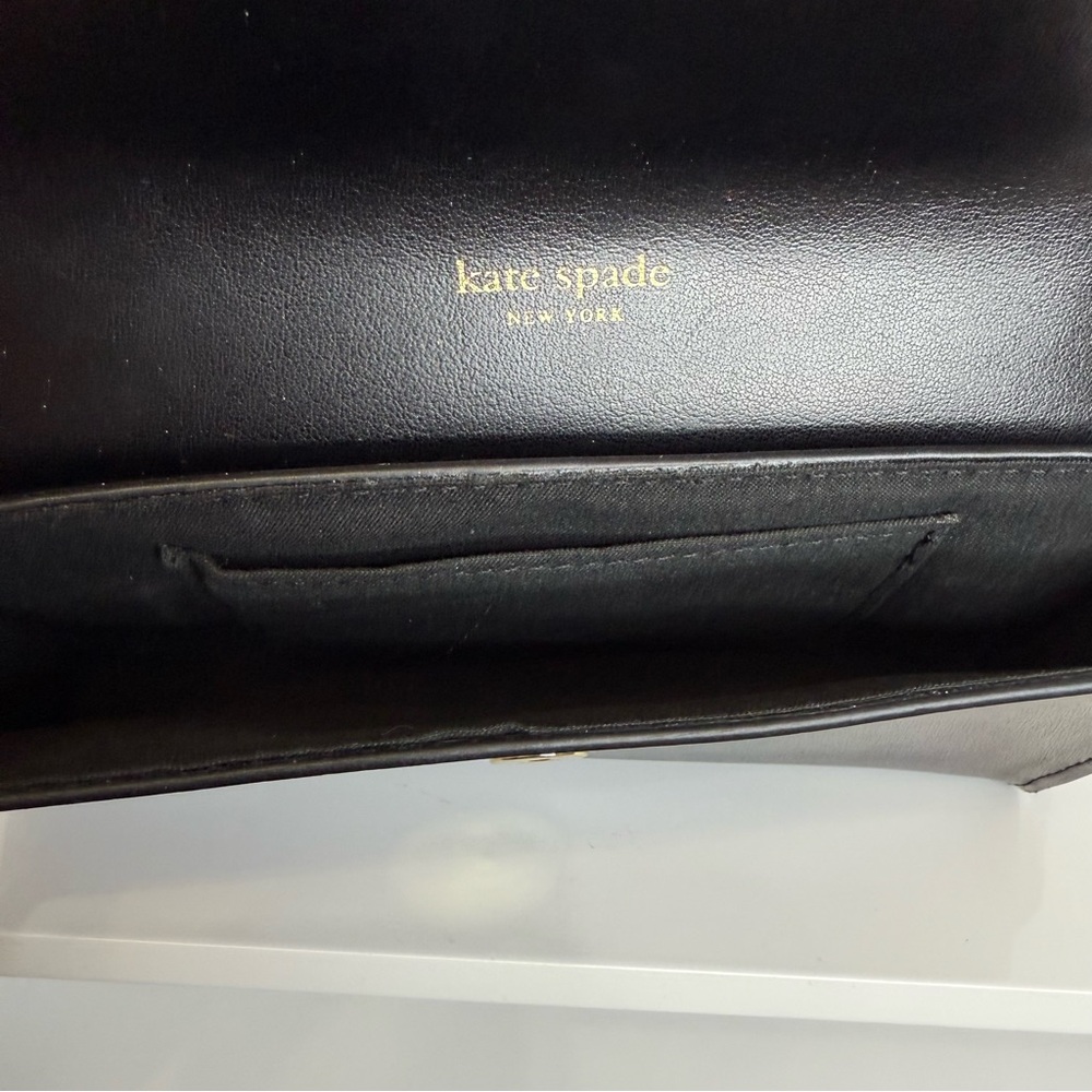 Kate Spade New York Black Leather Bow Belt Wallet Bag Fanny Pack L/XL NEW Travel - Picture 7 of 14